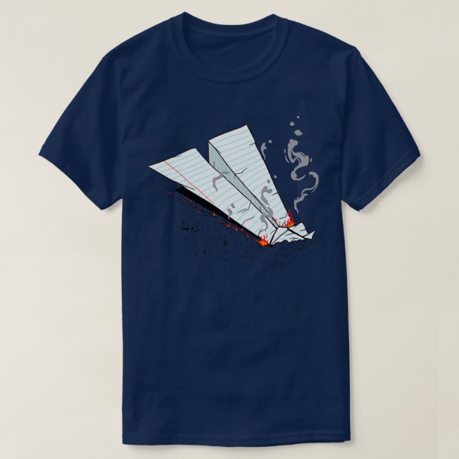 Pappert flygplan som flyger Pappra Flygplan Master T Shirt (Design framsida)