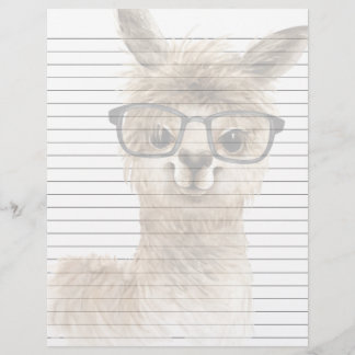 Pappert för Linjär Smart Alpaca Letterhead Brevhuvud