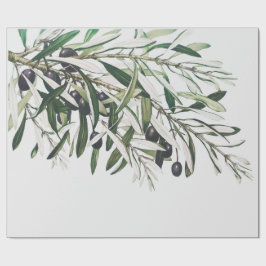 Pappert: GOD JUL OLIVE GREN Presentpapper