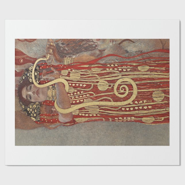 Pappert: GUSTAV KLIMT : HYGIEIA : 1907 Presentpapper (Platt)