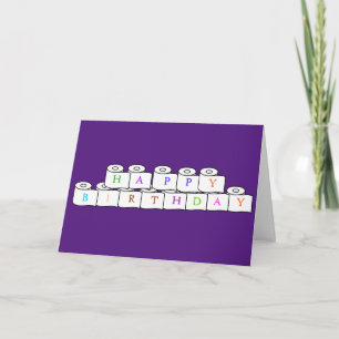 pappert hälsningskort för grattis på födelsedagen kort