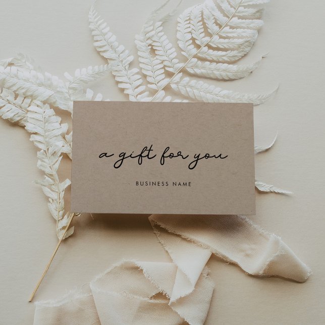 Pappert julklappscertifikat visitkort (Skapare uppladdad)