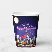 Pappert kopp med BT21 för Halloween