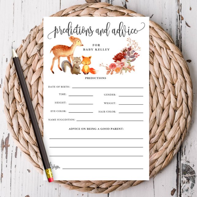 Pappert kort för förutsägelse/rådgivning för trädj flygblad (Skapare uppladdad)