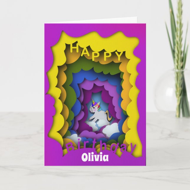 Pappert kort för majsregnbåge (Framsida)