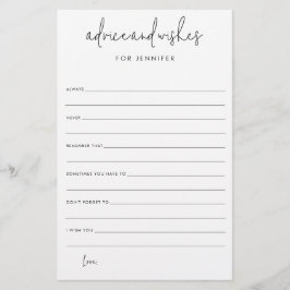 Pappert kort för möhippa Bröllop Önskemål och rådg Flygblad