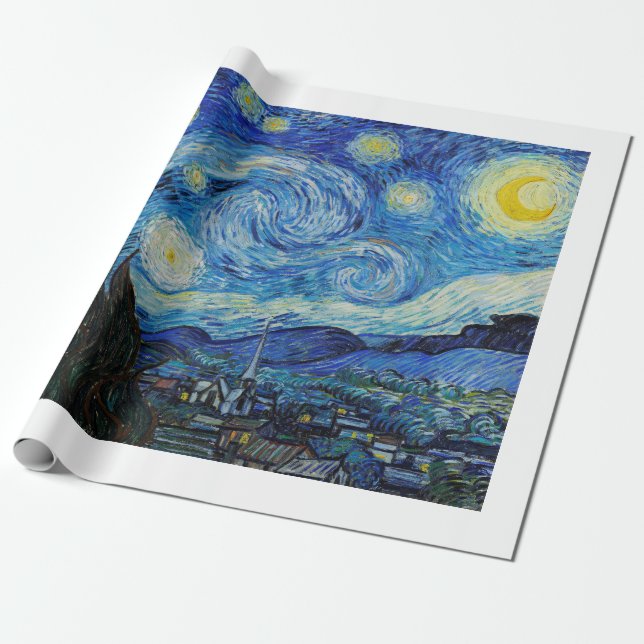 Pappert: Kväll: VAN GOGH Presentpapper (Utrullad)