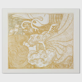 Pappert: KVINNA MED SVANAR: JAN TOOROP Presentpapper