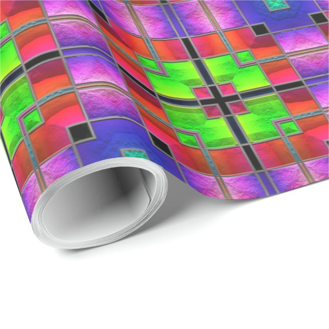 Pappert med fastsatt glasform Art 8 Presentpapper (Rullad Hörn)