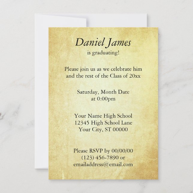 Pappert meddelande om dokument inbjudningar (Framsida)