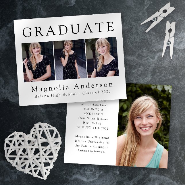 PAPPERT minimalistiskt Student-fyra fotomeddelande Flygblad (Skapare uppladdad)