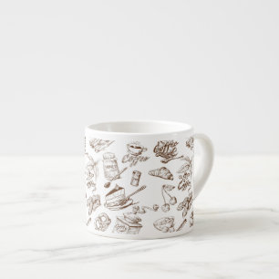 Pappert mönster espressomugg