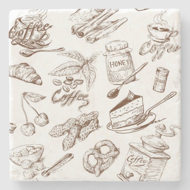 Pappert mönster stenunderlägg (Framsidan)