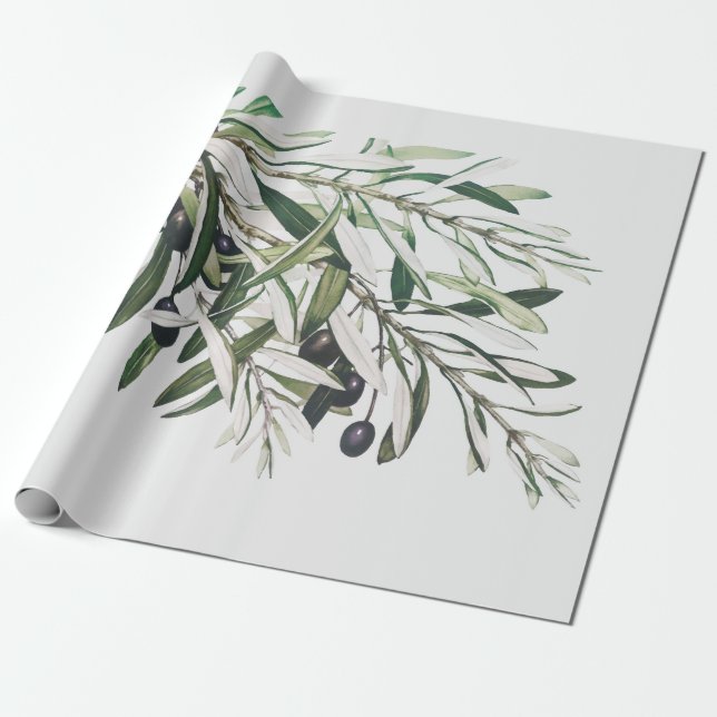 Pappert: OLIVE GREN Presentpapper (Utrullad)