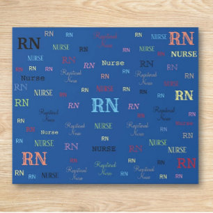 PAPPERT omslag av RN (REGISTRERAD NURSE) Presentpapper