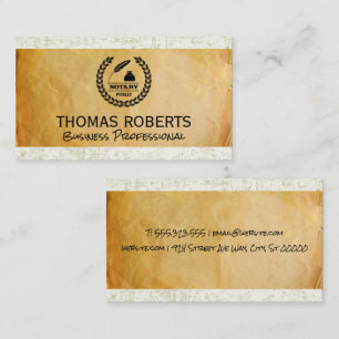 Pappert parlament Notary Public Logotyp Visitkort
