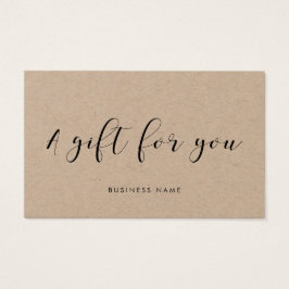 pappert presentkort för Elegant kalligrafi Visitkort