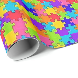 Pappert pussel med stor svällning presentpapper