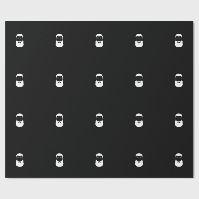 Pappert radbyte för vitt skägg presentpapper (Platt)