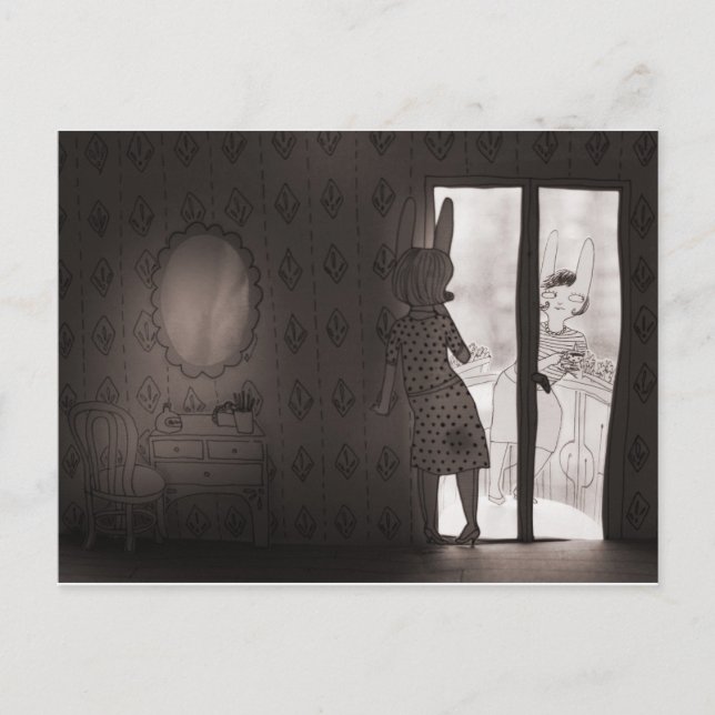 Pappert rum vykort (Framsida)