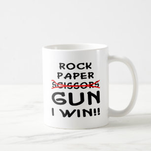 Pappert saxvapen för sten som jag segrar kaffemugg