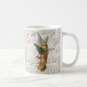 Pappert skräp från Winged jul Angel Träd Victorian Kaffemugg