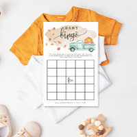 Pappert spelkort för lilla Pumpkin Lastbil Baby Bi