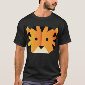 Pappert tiger-huvud t shirt
