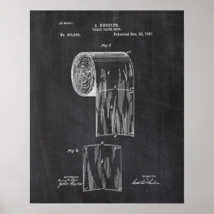 Pappert Toilet-patent Poster