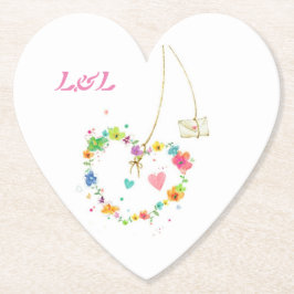 Pappert underlägg formhjärta