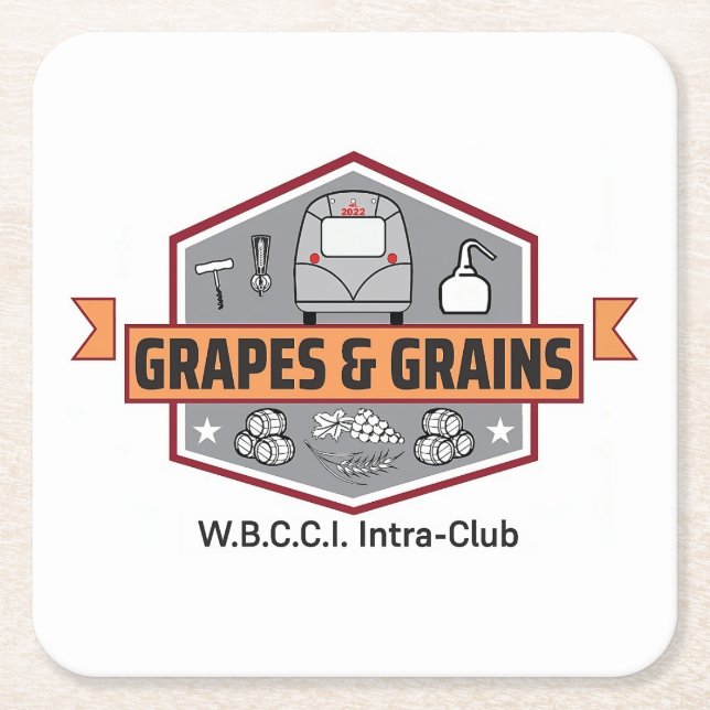 Pappert Underlägg med Logotyp Papper Kvadrat (Framsidan)