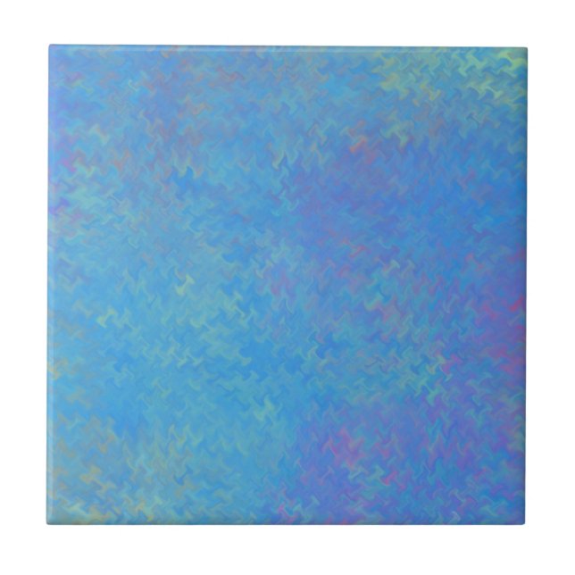 Pappert utseende på vacker blå marmorerad kakelplatta (Framsidan)