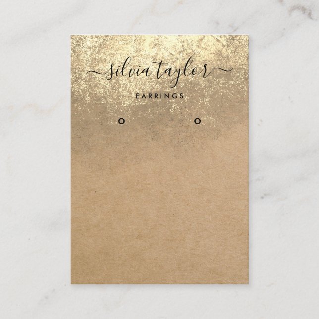 Pappert visning för avläsning av kalligrafi visitkort (Framsida)