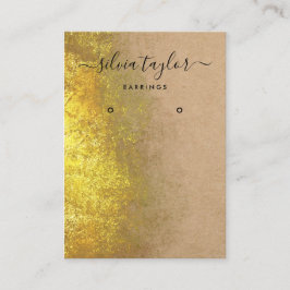 Pappert visning för avläsning av kalligrafi visitkort