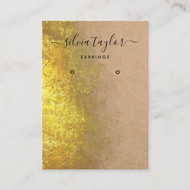 Pappert visning för avläsning av kalligrafi visitkort (Framsida)