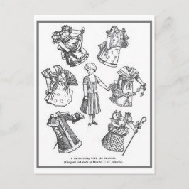 Pappert vykort för vintage