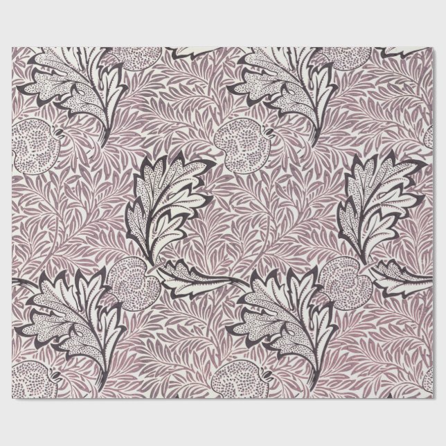 Pappert: WILLIAM MORRIS : ÄPPLE Presentpapper (Platt)