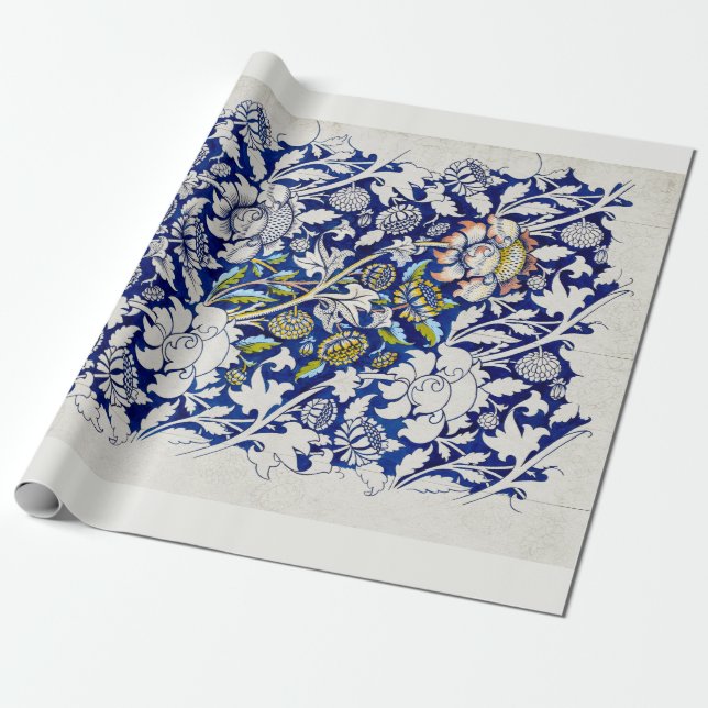 Pappert: WILLIAM MORRIS : VATTENKOLOR  Presentpapper (Utrullad)