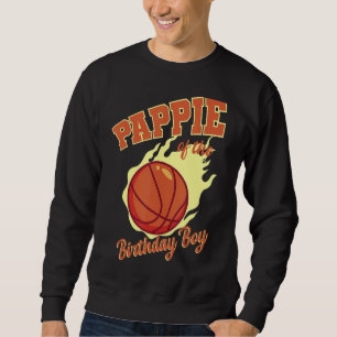 Pappie på födelsedagskorgen Basketball-dagen Lång Ärmad Tröja
