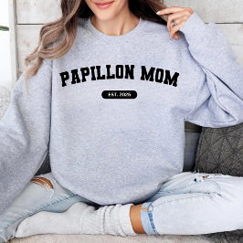 PAPPILLON MAMMA Morsa Anpassningsbar Hund Birkelan T Shirt