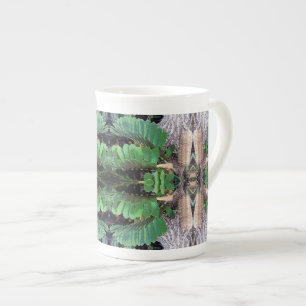 Pappkartong Palm Mönster Benporslin Mugg