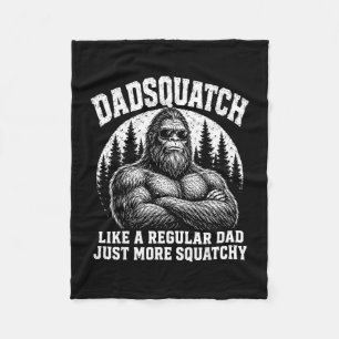 Pappmonster liknar en vanlig pappa mer squatchy fleecefilt
