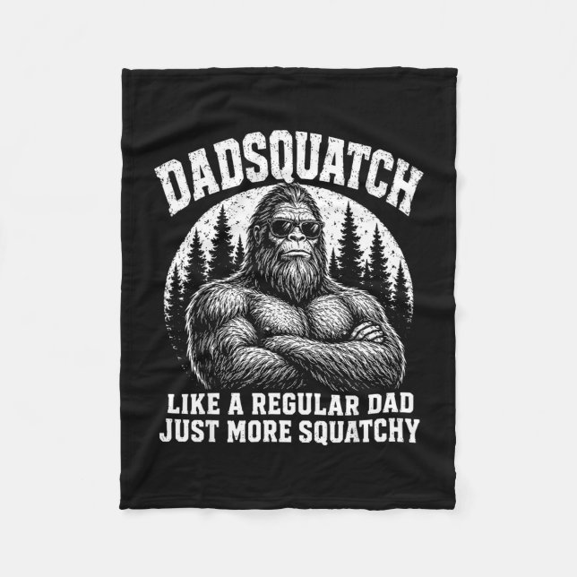 Pappmonster liknar en vanlig pappa mer squatchy fleecefilt (Framsidan)