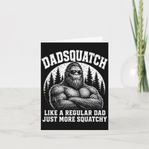 Pappmonster liknar en vanlig pappa mer squatchy kort