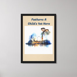 Pappor: A Child's 1st Hero Canvastryck