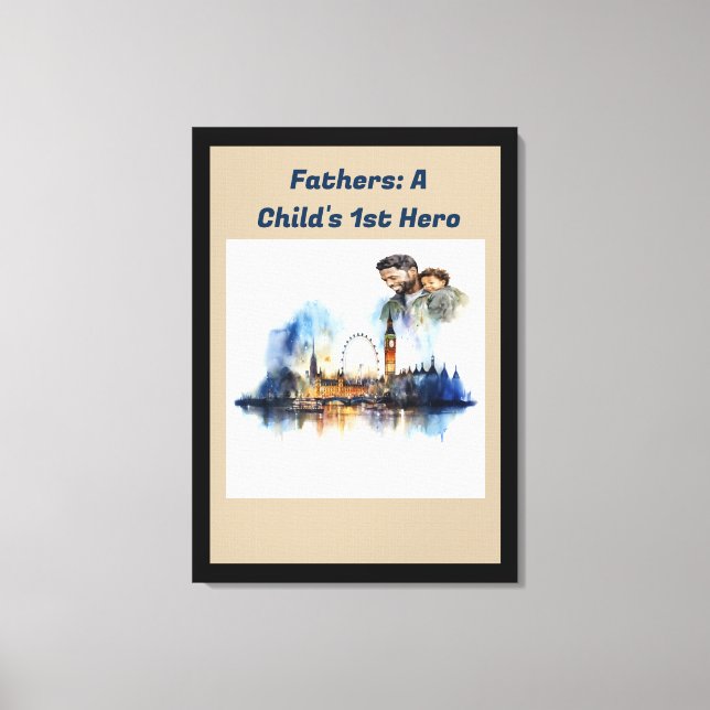 Pappor: A Child's 1st Hero Canvastryck (Framsida)