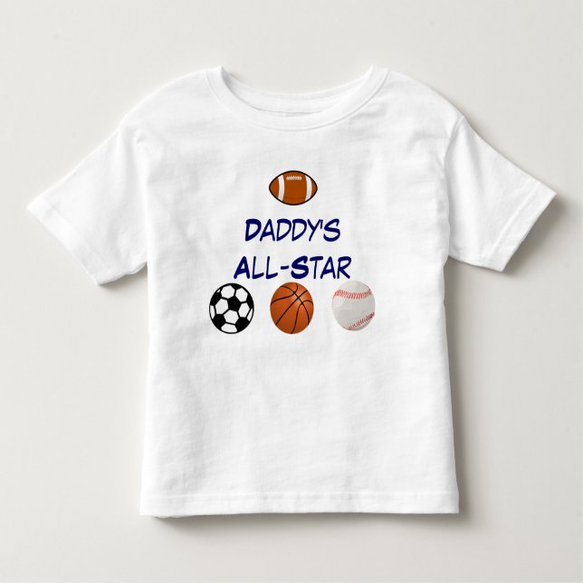 Pappor All-star Småbarn Tee (Framsida)