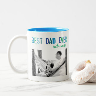 Pappor Anpassningsbar Photo Best Pappa någonsin me Två-Tonad Mugg