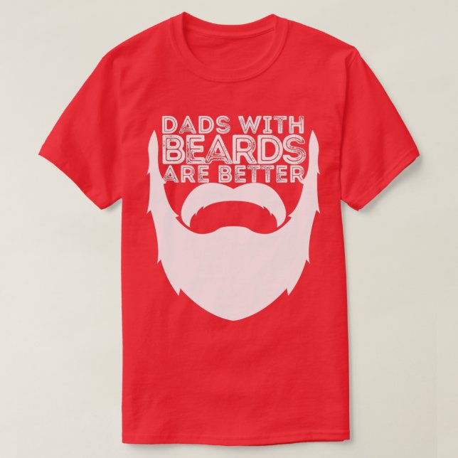 PAPPOR ÄR BÄTTRE FARS DAG BEARD PAPPA T SHIRT (Design framsida)