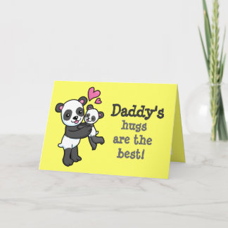 Pappor är det bästa Panda-tvättkortet Kort